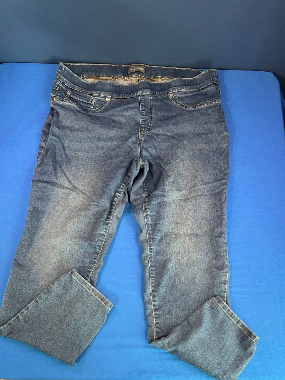 Falls Creek Pull On Denim Jeggings Size 18